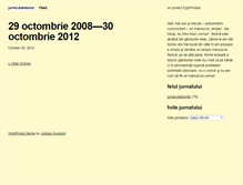Tablet Screenshot of jurnaleidotomic.egophobia.ro